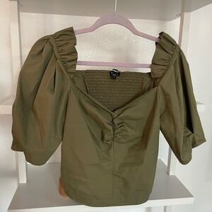 Express Olive green top.